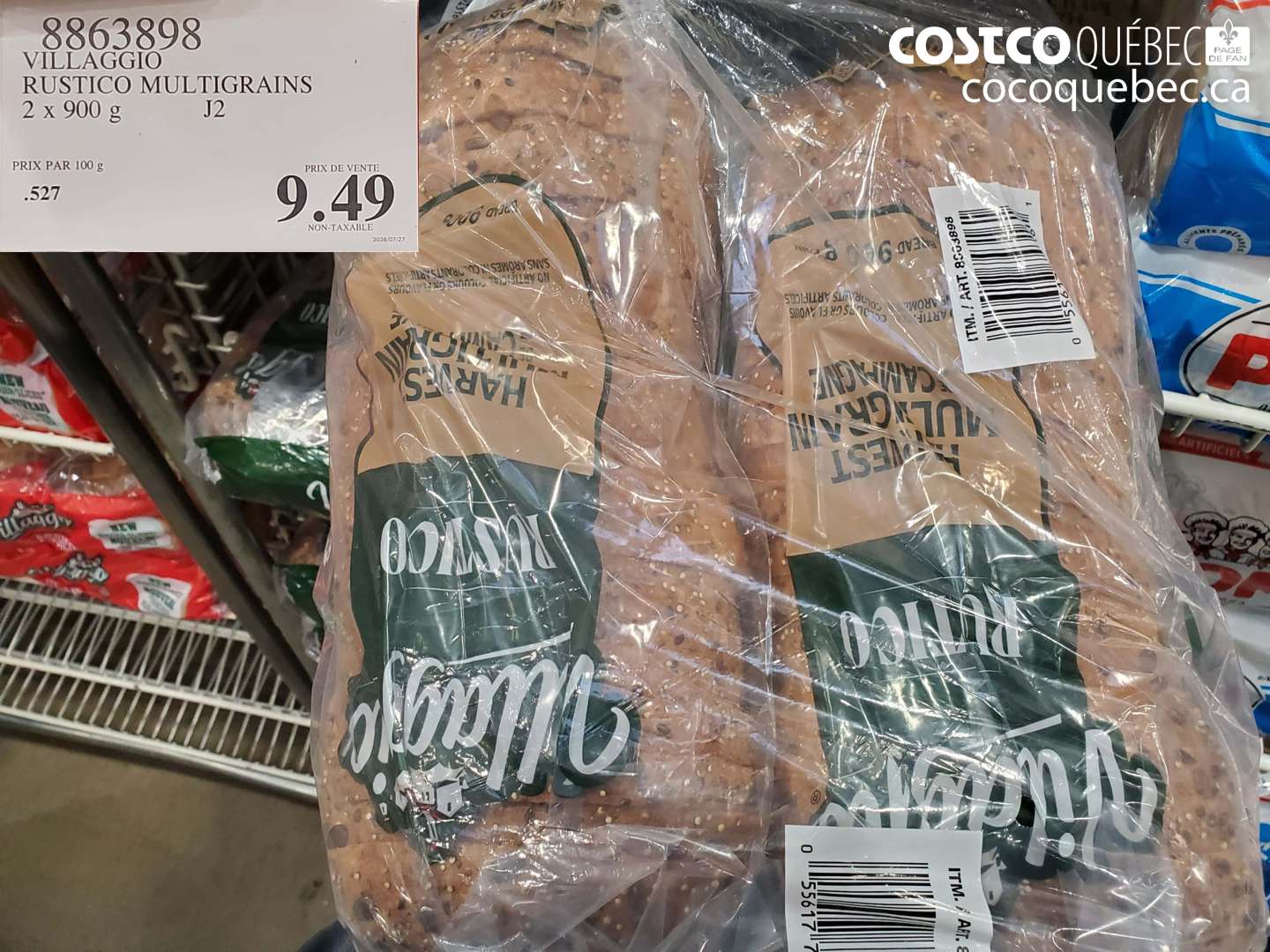 8863898 VILLAGGIO RUSTICO MULTIGRAINS $9.49