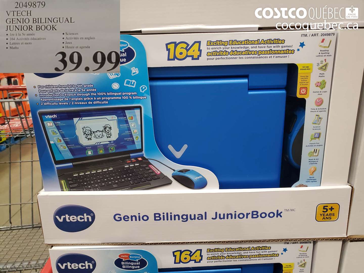 2049879 VTECH GENIO BILINGUAL JUNIOR BOOK $39.99
