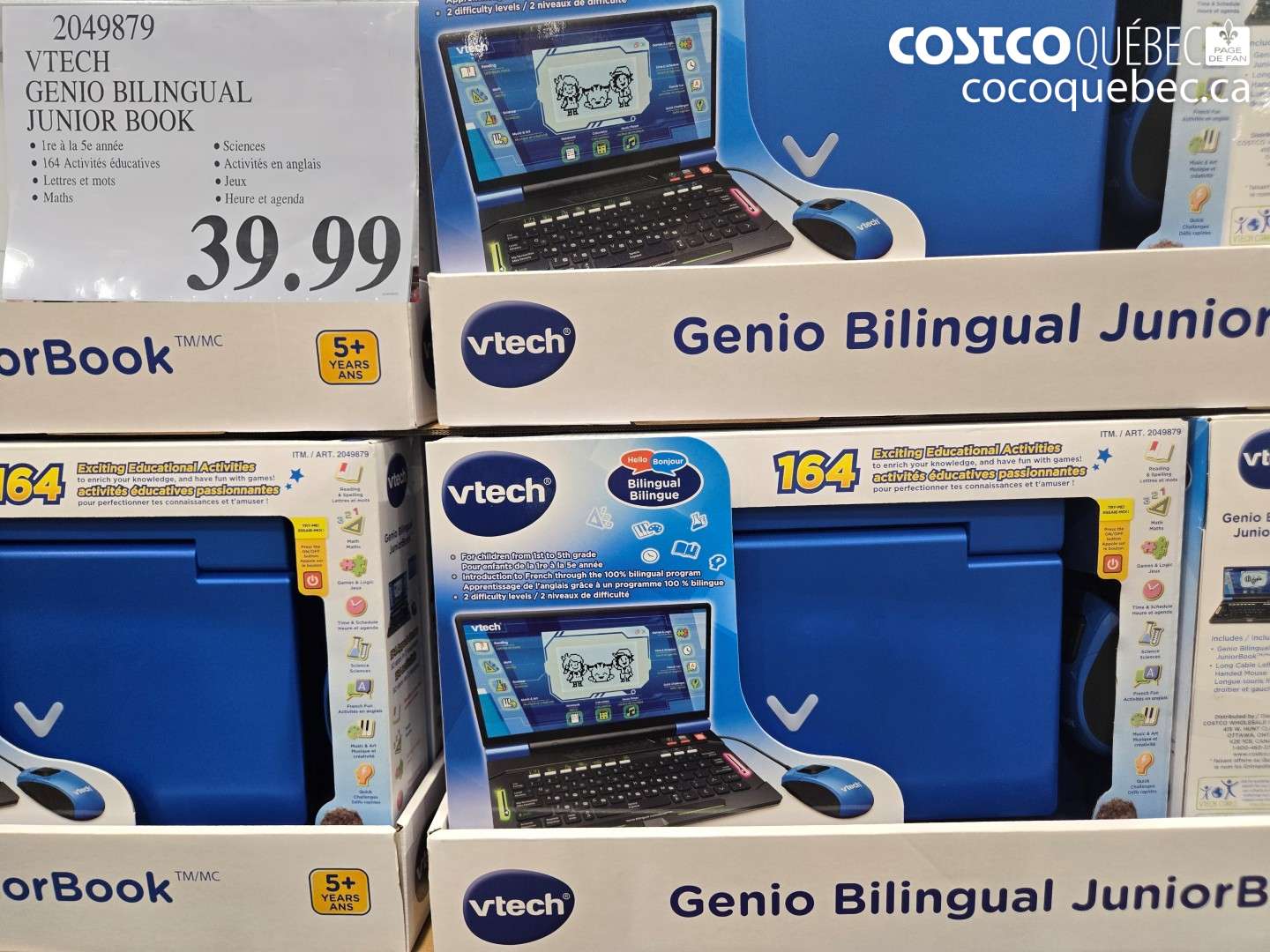 2049879 VTECH GENIO BILINGUAL JUNIOR BOOK $39.99