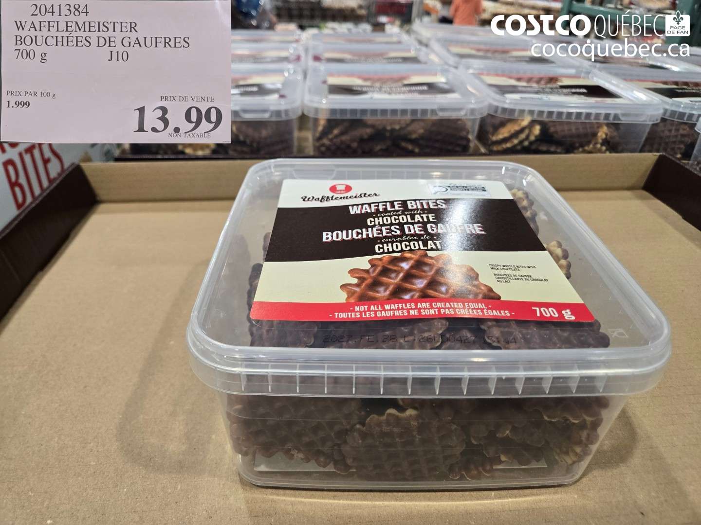 2041384 WAFFLEMEISTER BOUCHÉES DE GAUFRES $13.99