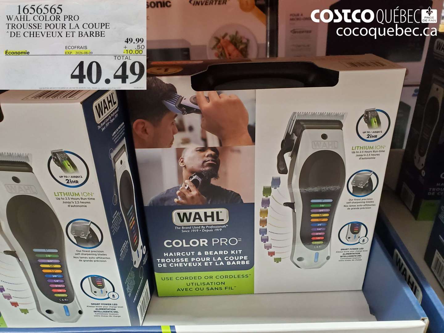 1656565 WAHL COLOR PRO TROUSSE POUR LA COUPE DE CHEVEUX ET BARBE ($10.00 INSTANT SAVINGS EXPIRES ON 2026-08-09) $40.49