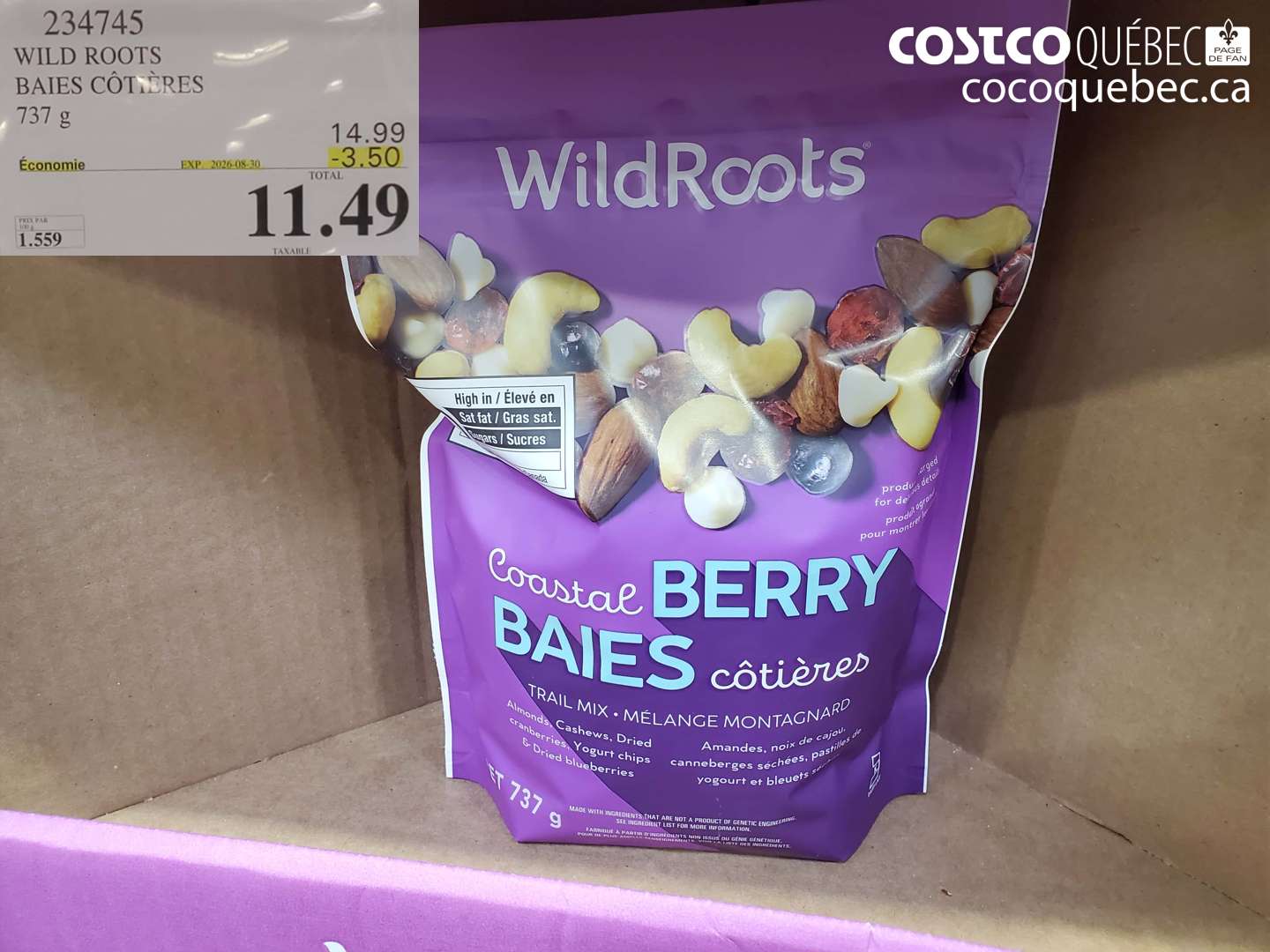234745 WILD ROOTS BAIES CÔTIÈRES ($3.50 INSTANT SAVINGS EXPIRES ON 2026-08-30) $11.49