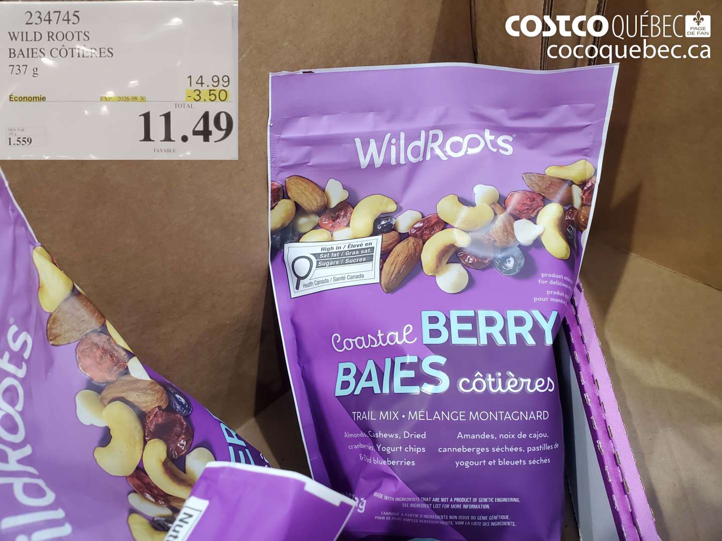 234745 WILD ROOTS BAIES CÔTIÈRES ($3.50 INSTANT SAVINGS EXPIRES ON 2026-08-30) $11.49
