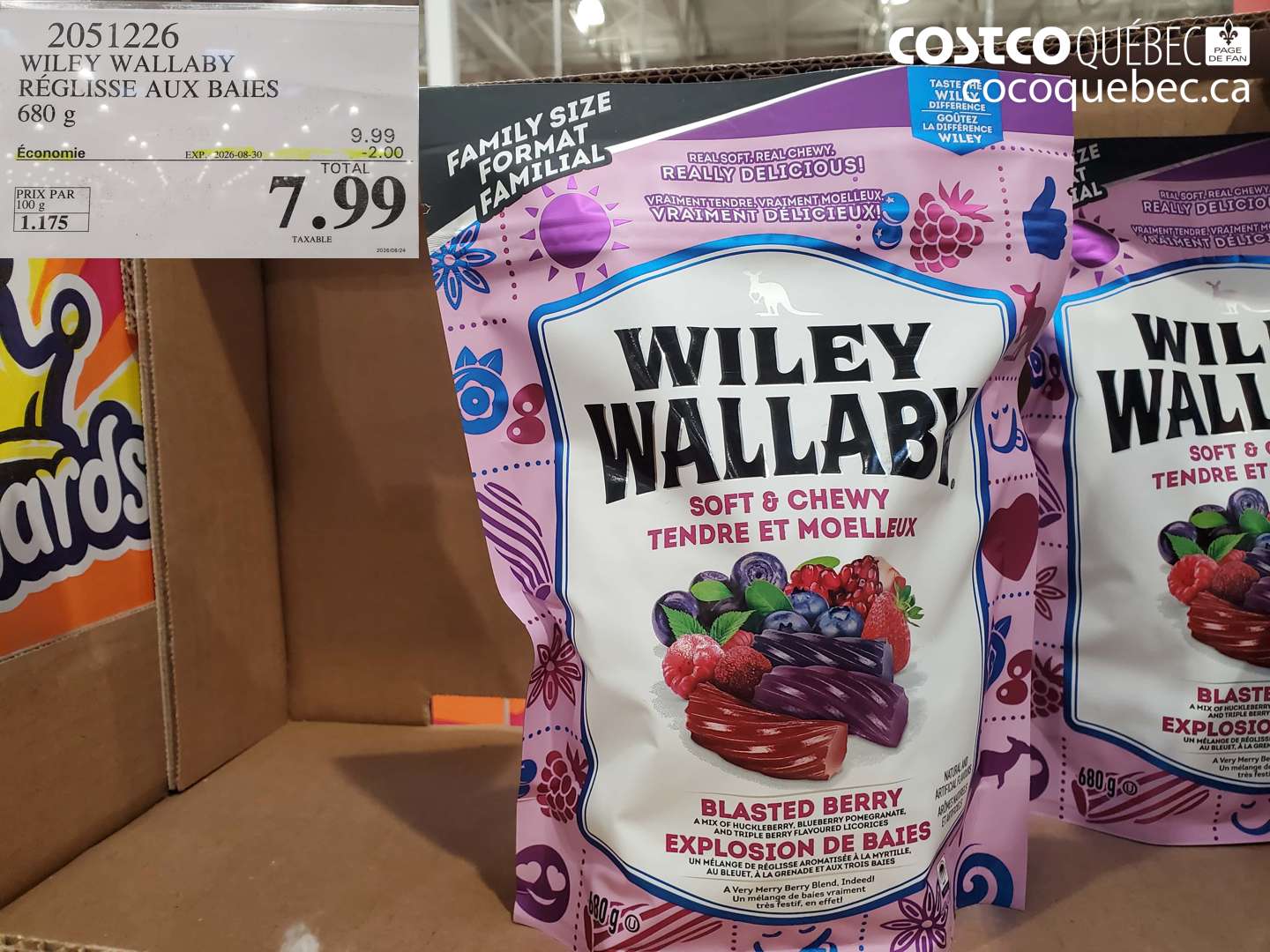 2051226 WILEY WALLABY RÉGLISSE AUX BAIES ($2.00 INSTANT SAVINGS EXPIRES ON 2026-08-30) $7.99
