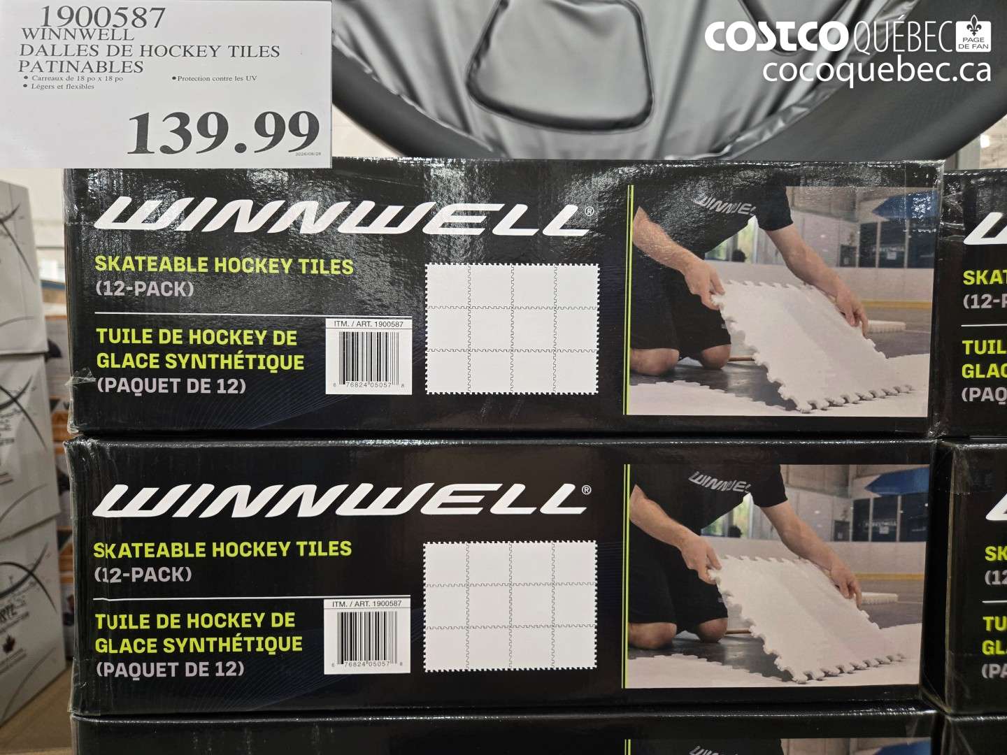 1900587 WINNWELL DALLES DE HOCKEY TILES PATINABLES $139.99