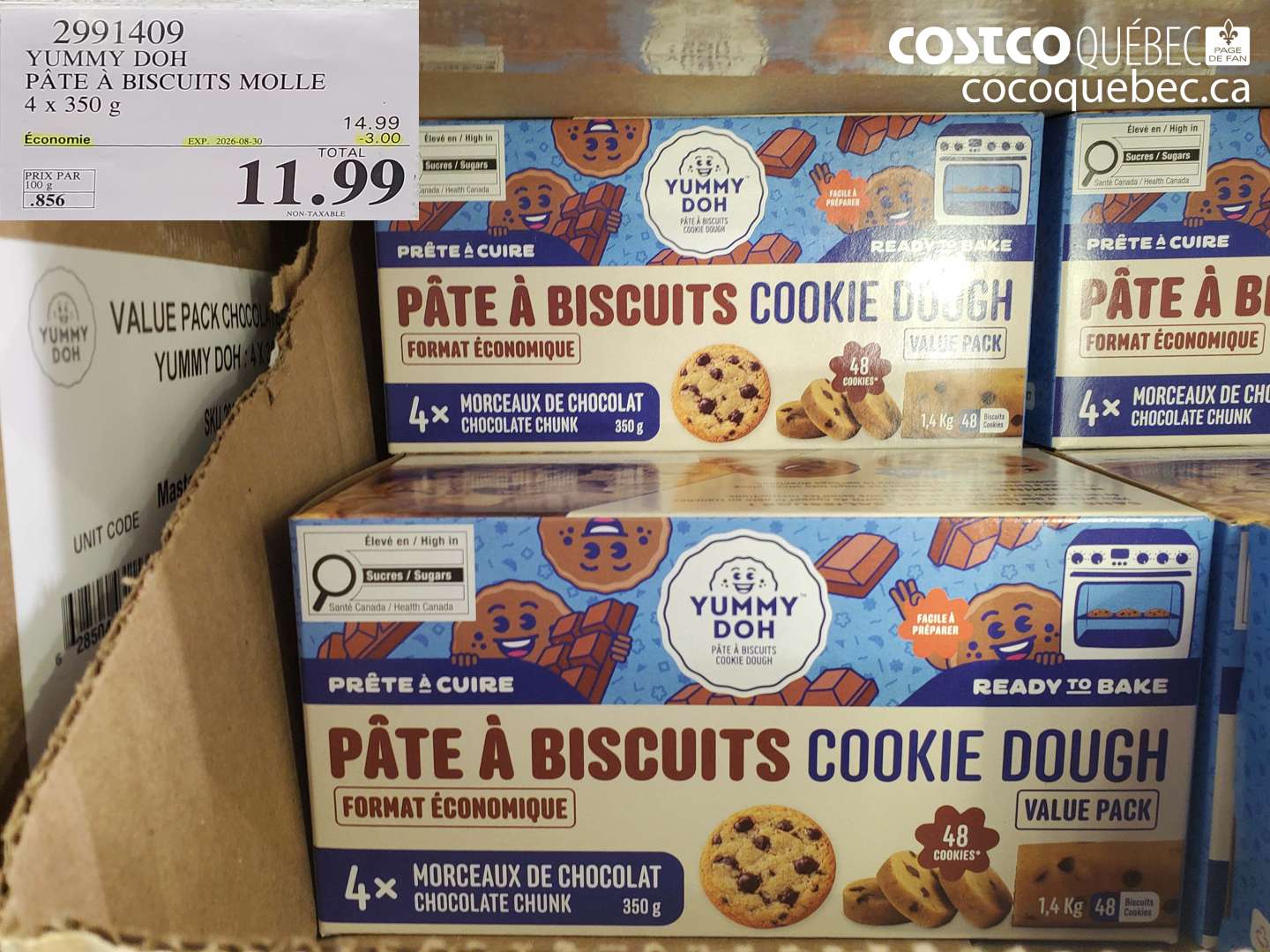 2991409 YUMMY DOH PÂTE À BISCUITS MOLLE ($3.00 INSTANT SAVINGS EXPIRES ON 2026-08-30) $11.99