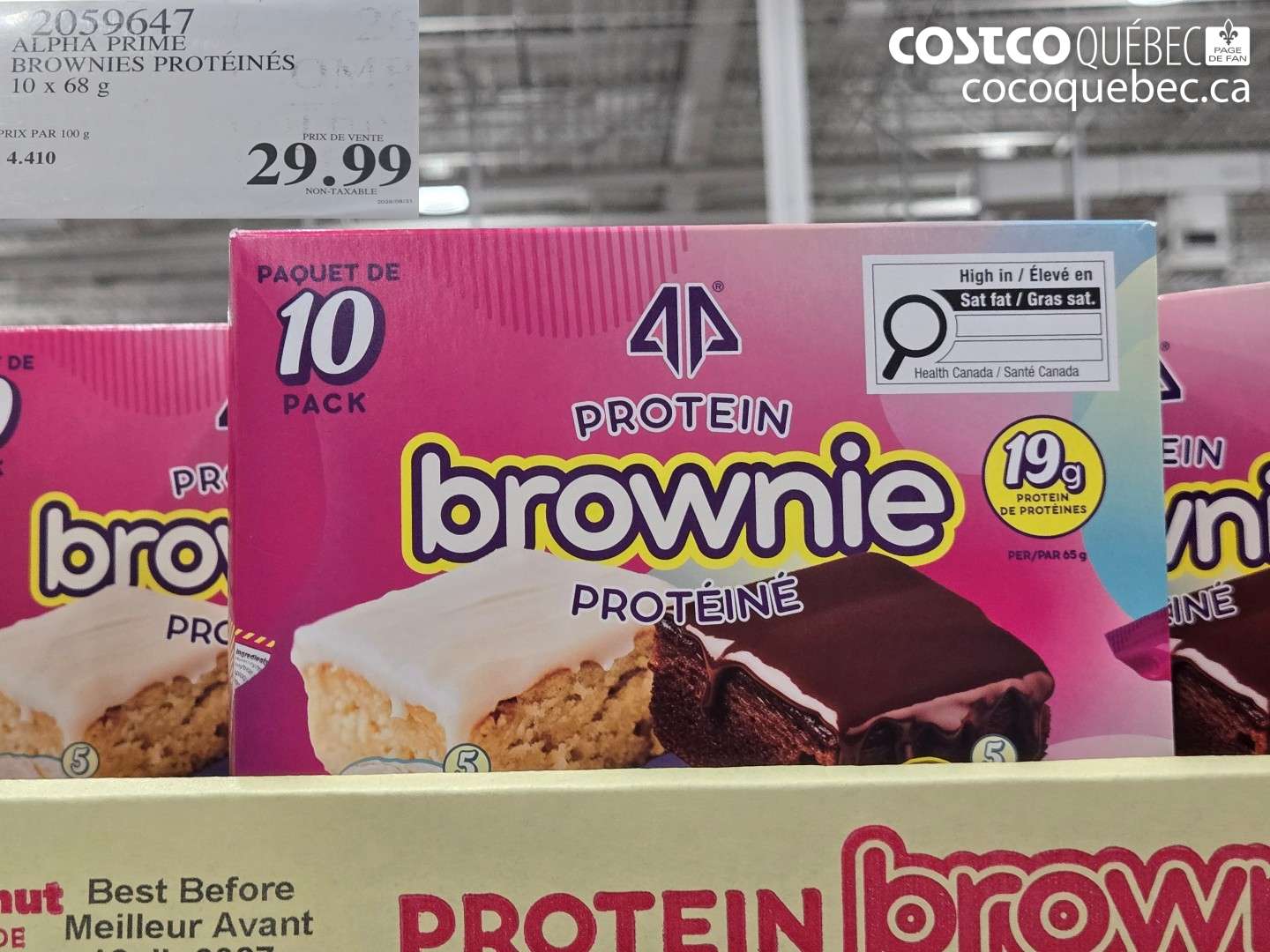 2059647 ALPHA PRIME BROWNIES PROTÉINÉS $29.99