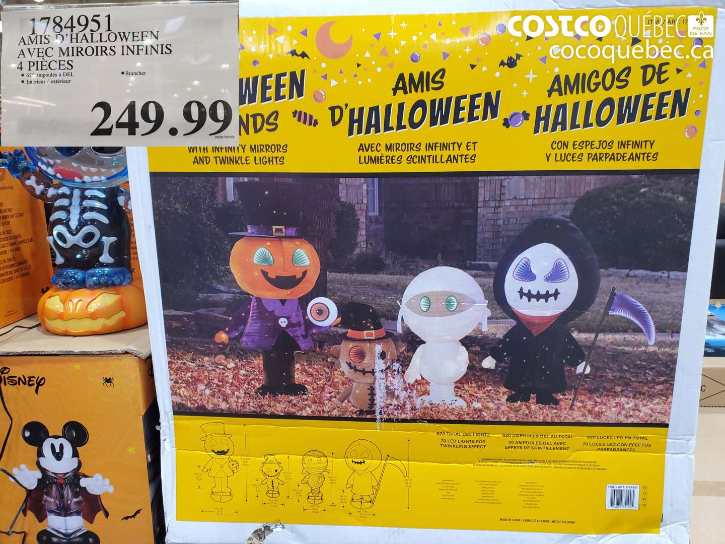 1784951 AMIS D'HALLOWEEN AVEC MIROIRS INFINIS 4 PIÈCES $249.99