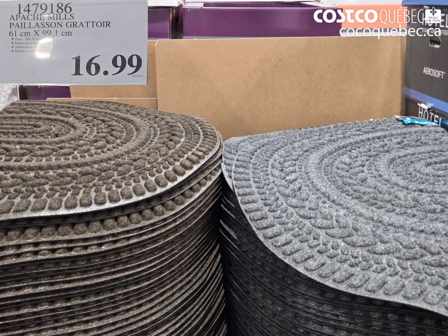 1479186 APACHE MILLS PAILLASSON GRATTOIR 61 CM X 99.1 CM $16.99