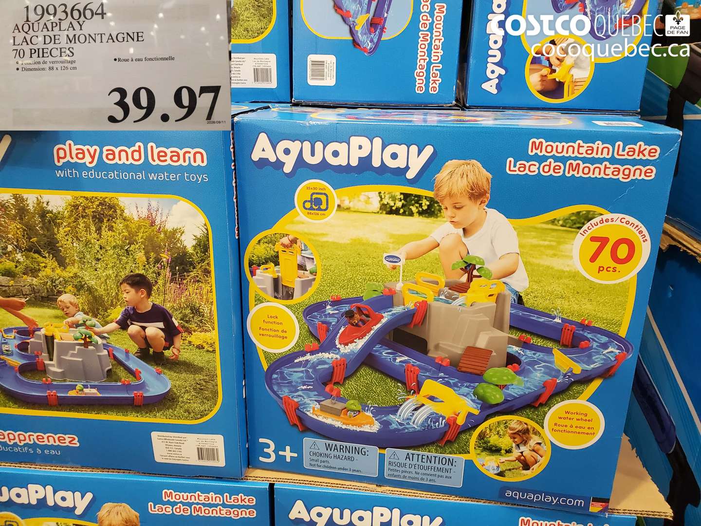 1993664 AQUAPLAY LAC DE MONTAGNE 70 PIECES $39.97