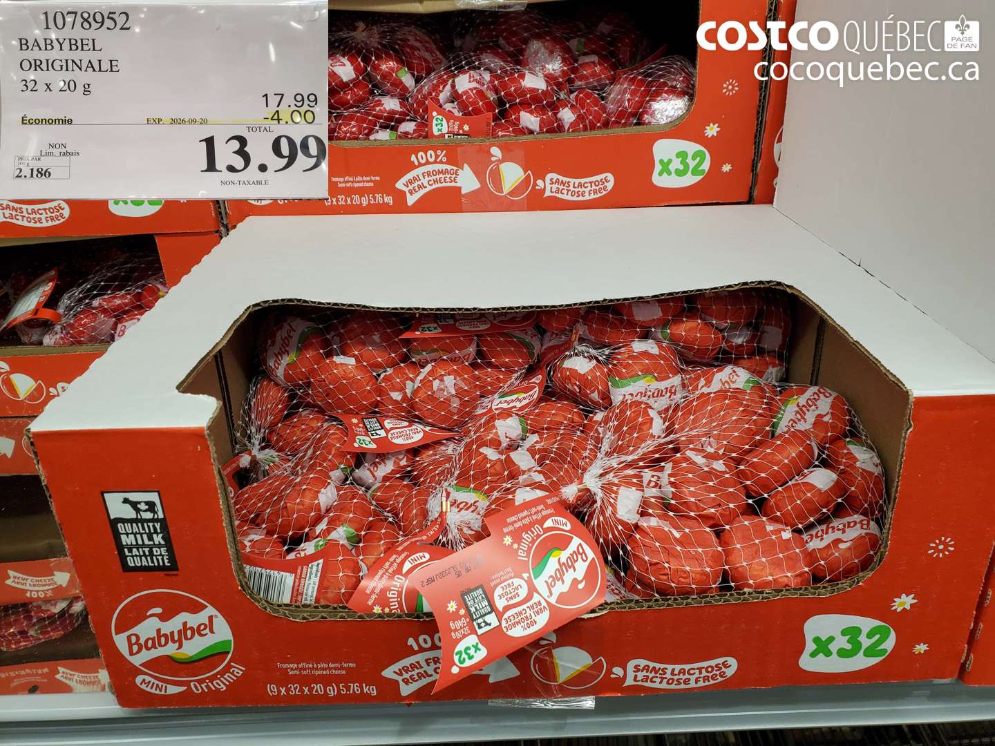1078952 BABYBEL ORIGINALE ($4.00 INSTANT SAVINGS EXPIRES ON 2026-09-20) $13.99