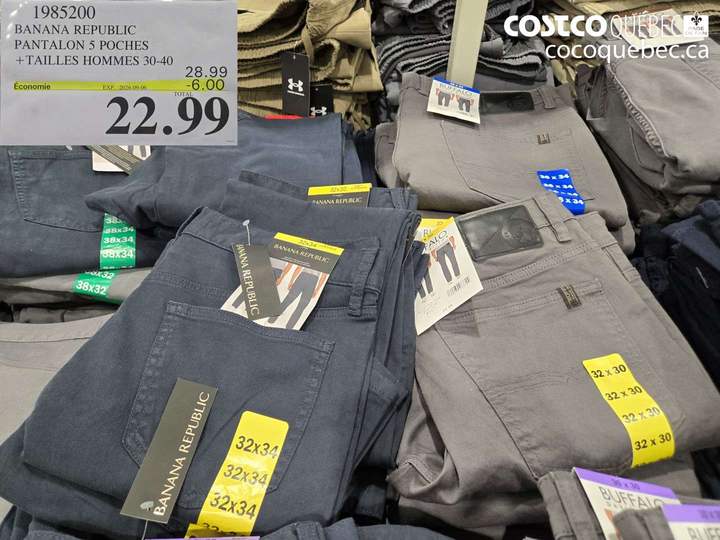 1985200 BANANA REPUBLIC PANTALON 5 POCHES ($6.00 INSTANT SAVINGS EXPIRES ON 2026-09-06) $22.99