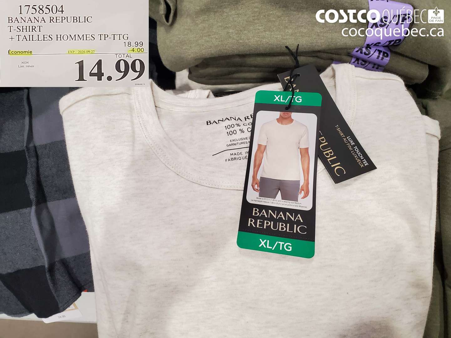 1758504 BANANA REPUBLIC T-SHIRT ($4.00 INSTANT SAVINGS EXPIRES ON 2026-09-27) $14.99