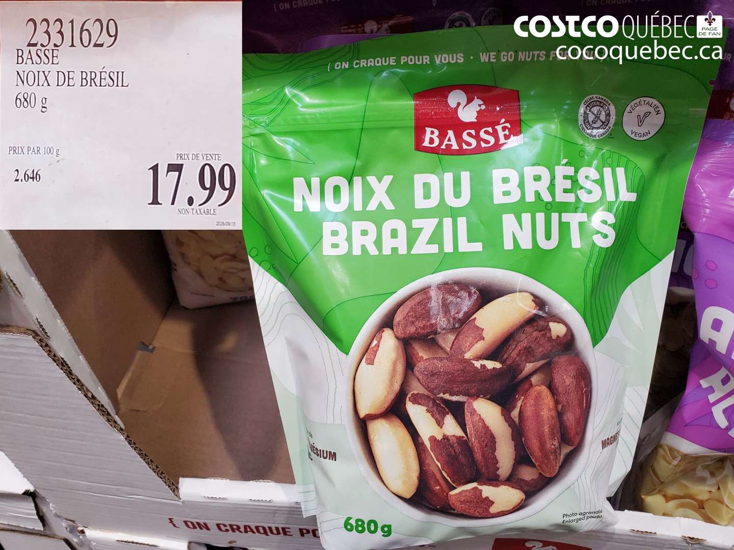 2331629 BASSE NOIX DE BRÉSIL $17.99