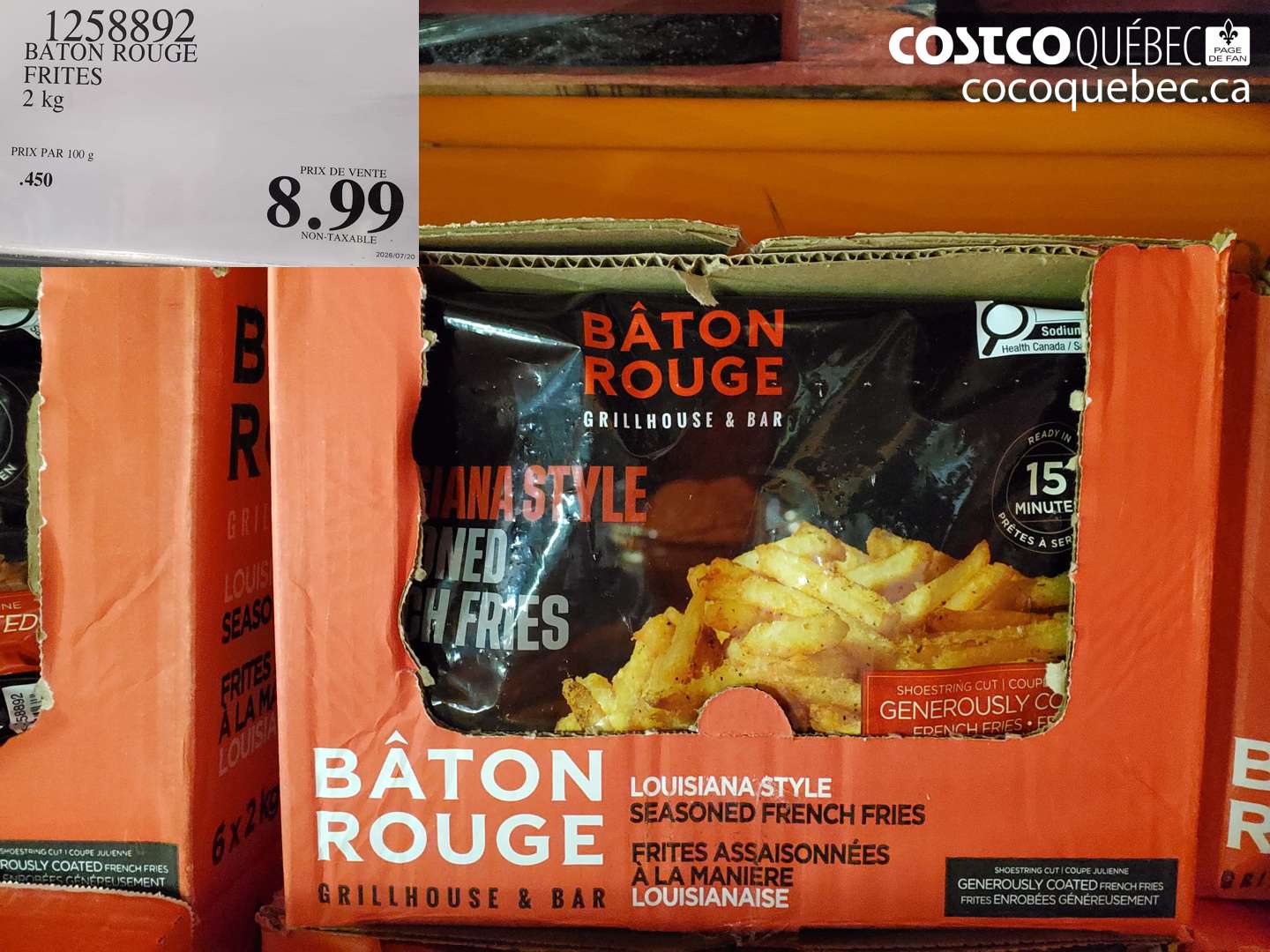 1258892 BATON ROUGE FRITES $8.99