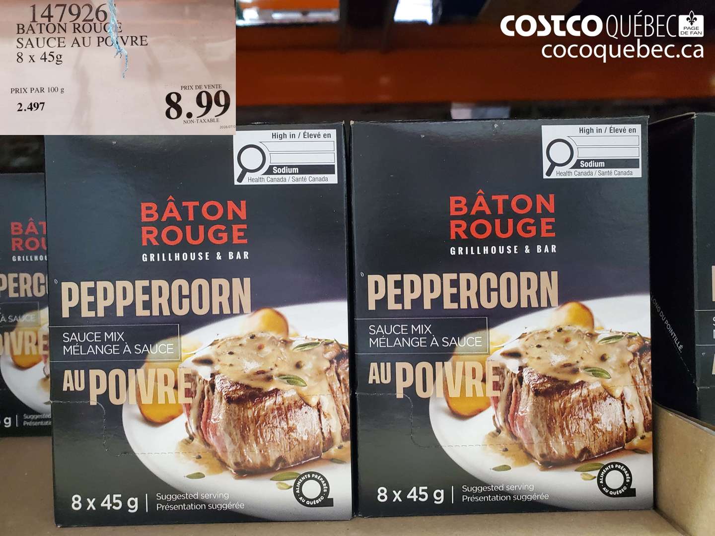 1479261 BATON ROUGE SAUCE AU POIVRE $8.99