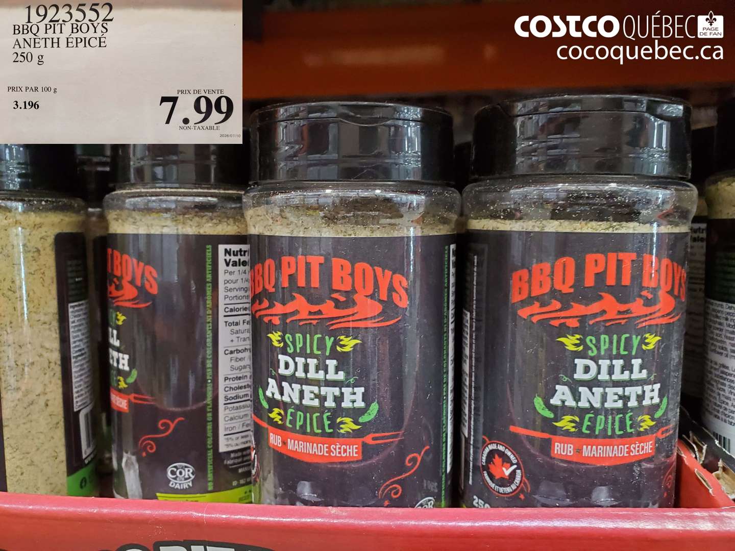 1923552 BBQ PIT BOYS ANETH ÉPICÉ $7.99