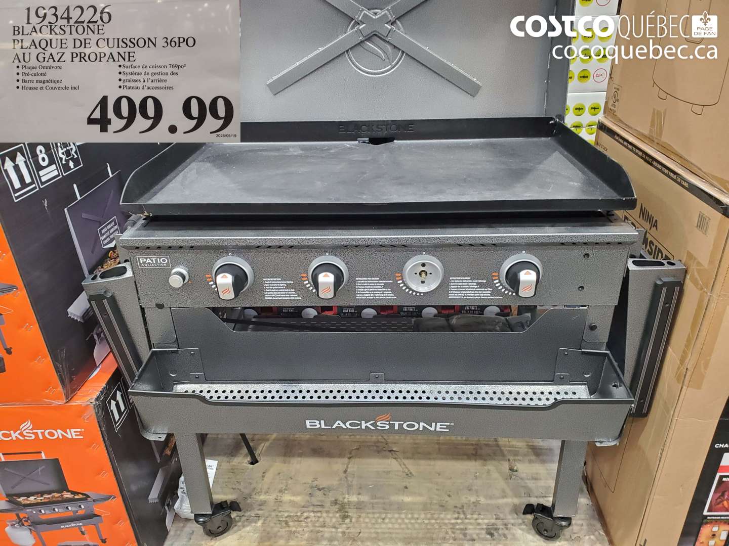 1934226 BLACKSTONE PLAQUE DE CUISSON 36PO AU GAZ PROPANE $499.99