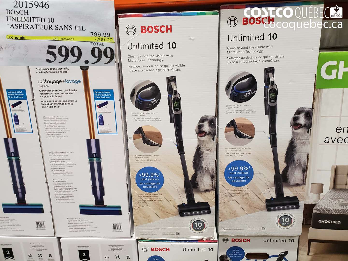 2015946 BOSCH UNLIMITED 10 ($200.00 INSTANT SAVINGS EXPIRES ON 2026-09-27) $599.99