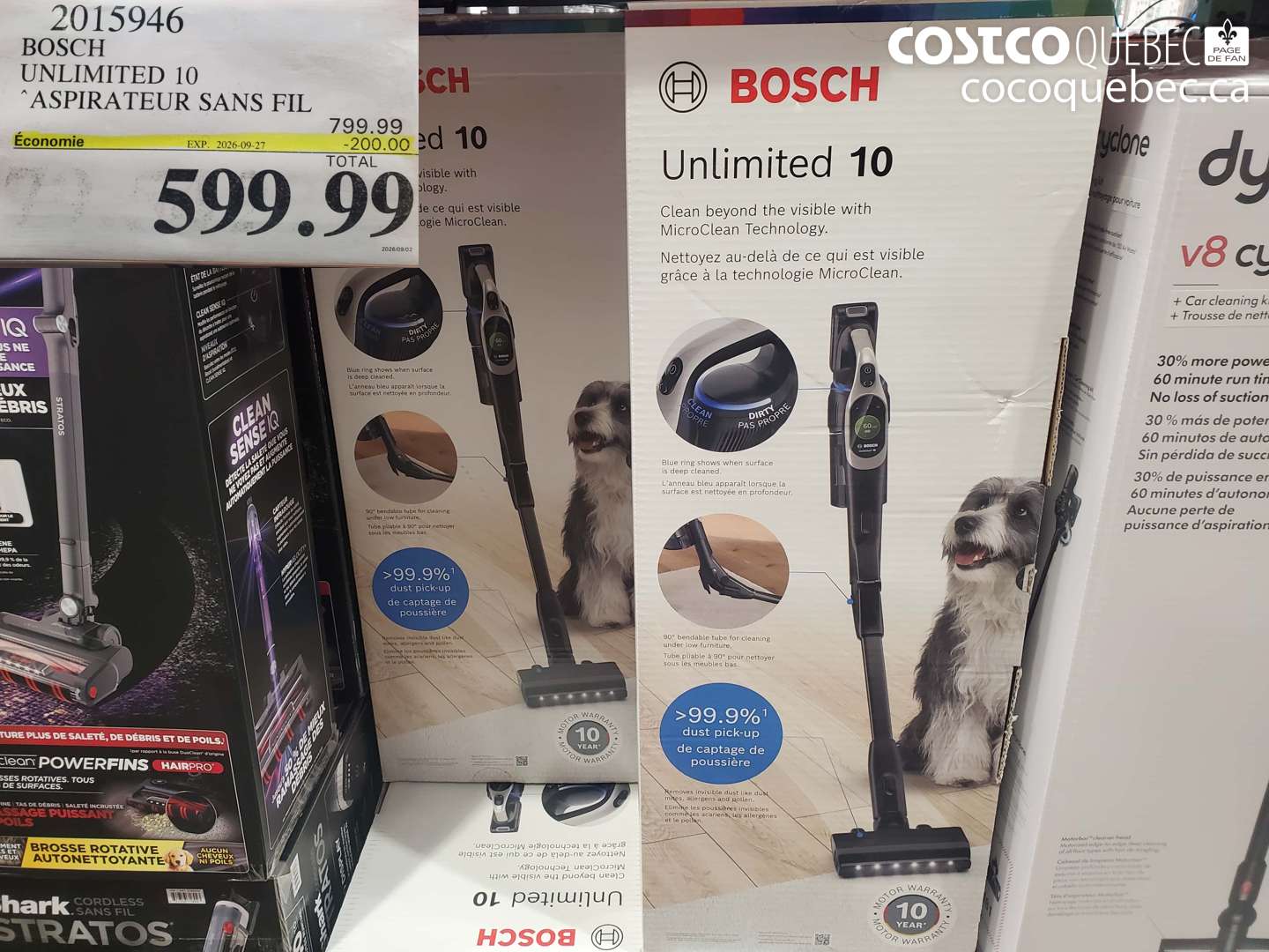 2015946 BOSCH UNLIMITED 10 ($200.00 INSTANT SAVINGS EXPIRES ON 2026-09-27) $599.99