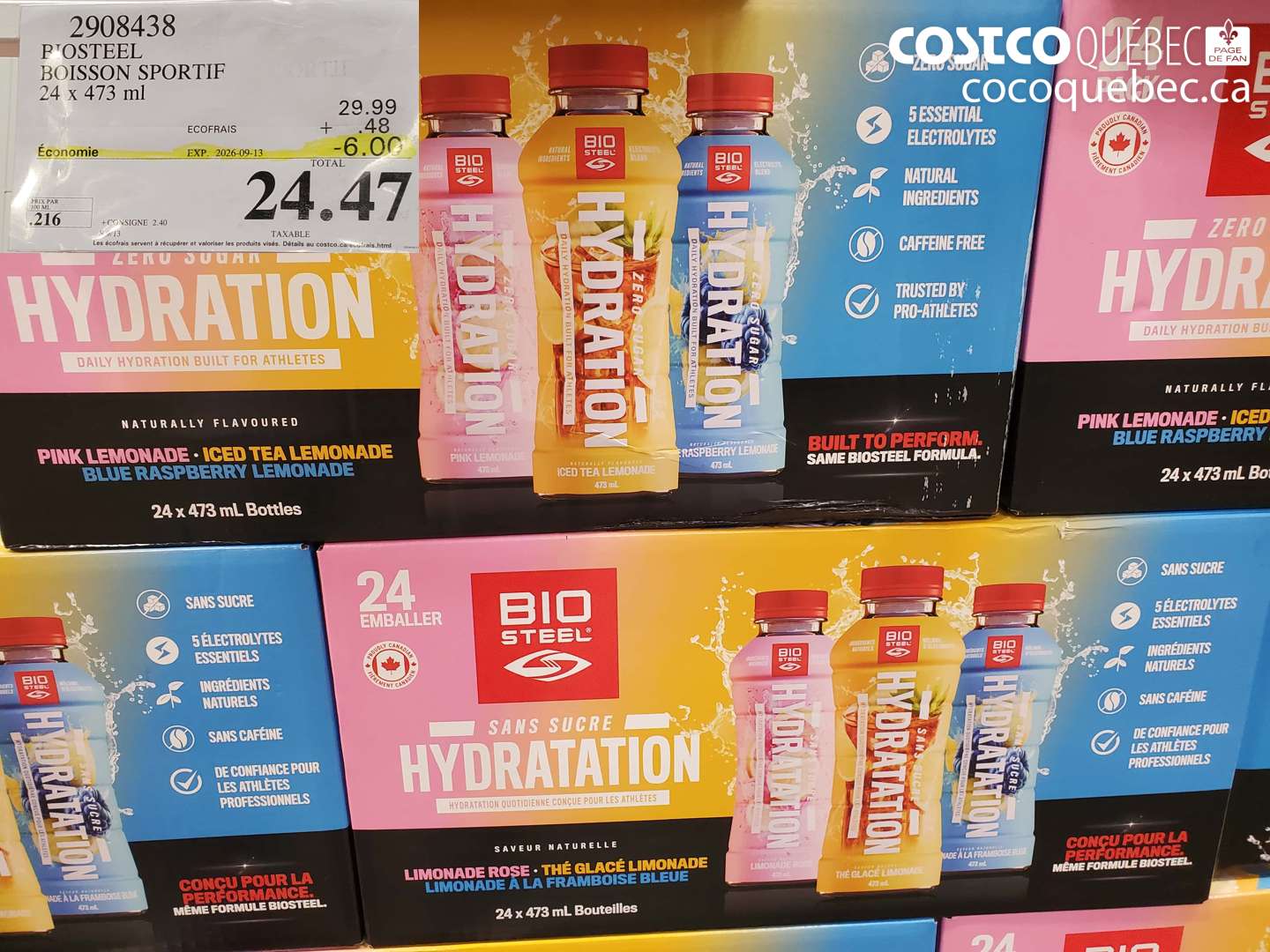 2908438 B'OSTEEL BOISSON SPORTIF ($6.00 INSTANT SAVINGS EXPIRES ON 2026-09-13) $24.47