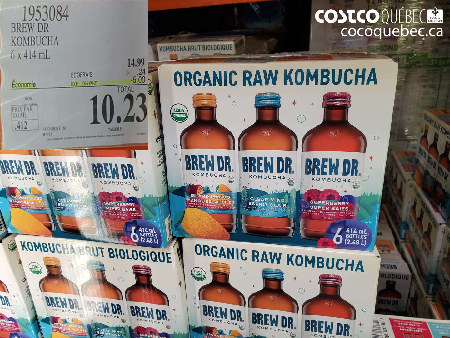 1953084 BREW DR KOMBUCHA ($5.00 INSTANT SAVINGS EXPIRES ON 2026-09-27) $10.23