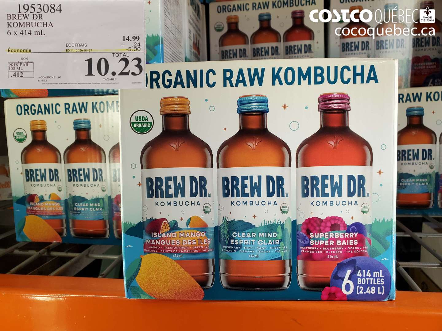 1953084 BREW DR KOMBUCHA ($5.00 INSTANT SAVINGS EXPIRES ON 2026-09-27) $10.23