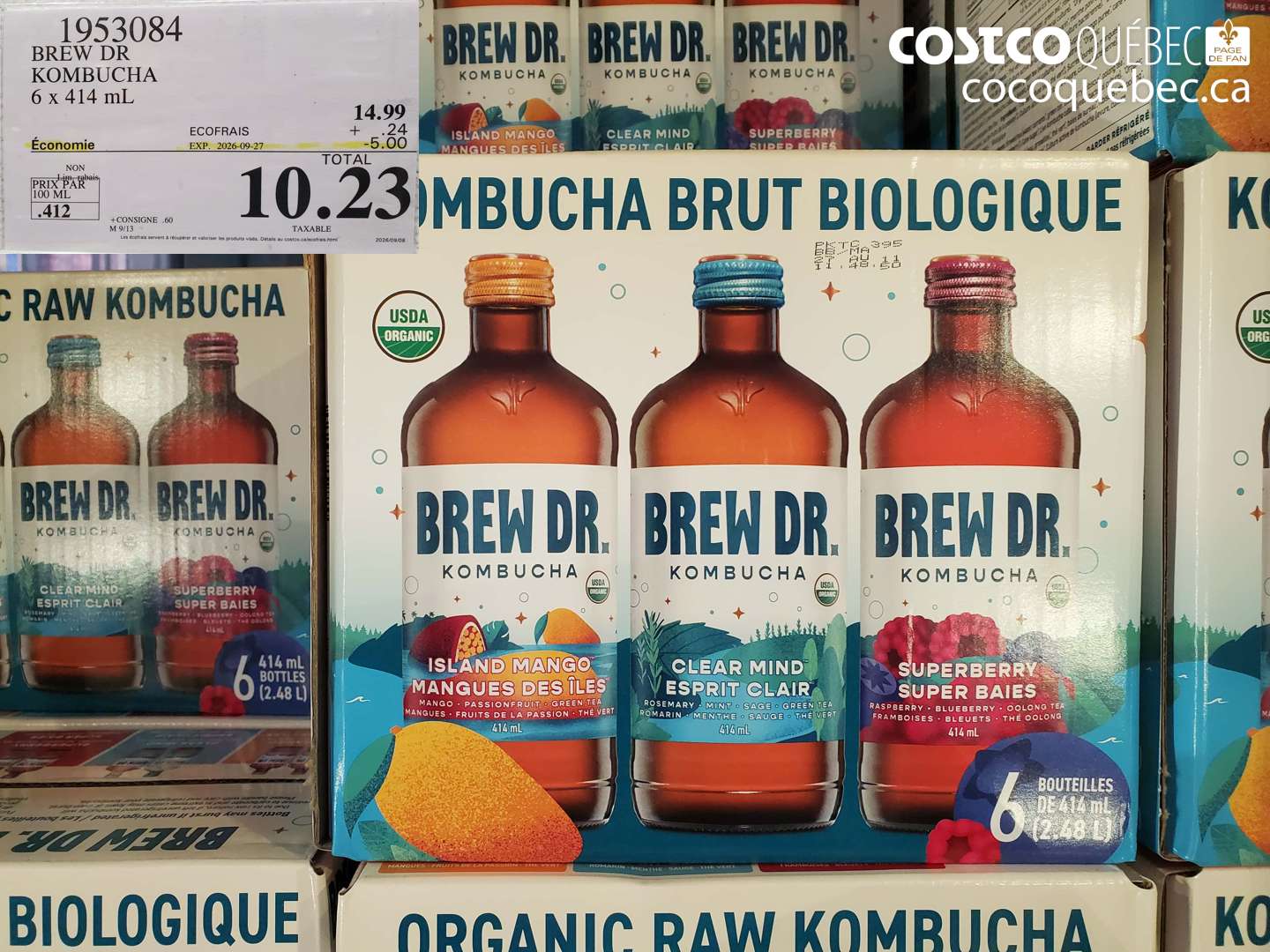1953084 BREW DR KOMBUCHA ($5.00 INSTANT SAVINGS EXPIRES ON 2026-09-27) $10.23