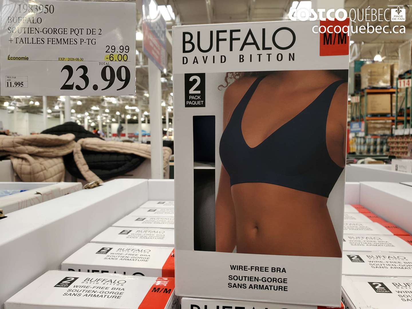 1983950 BUFFALO SOUTIEN-GORGE PQT DE 2 ($6.00 INSTANT SAVINGS EXPIRES ON 2026-08-30) $23.99
