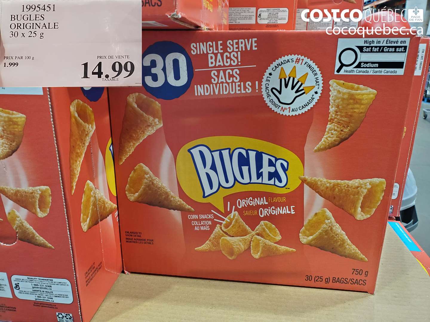 1995451 BUGLES ORIGINALE $14.99
