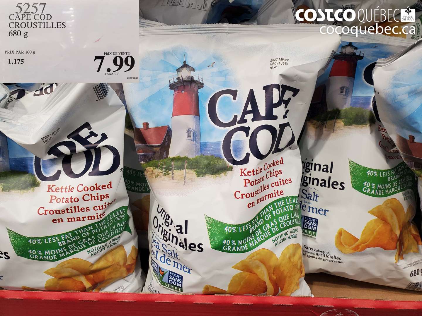 5257 CAPE COD CROUSTILLES $7.99