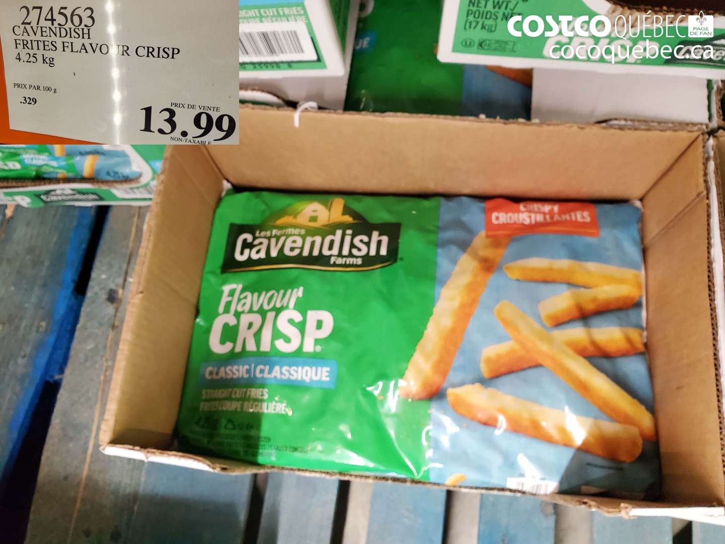 274563 CAVENDISH FRITES FLAVOUR CRISP $13.99