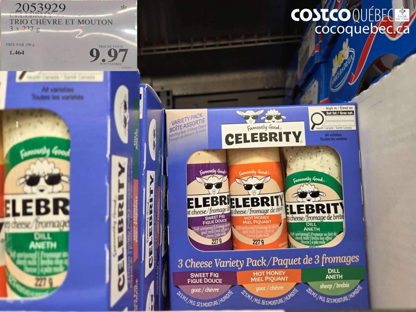 2053929 CELEBRITY TRIO CHEVRE ET MOUTON $9.97