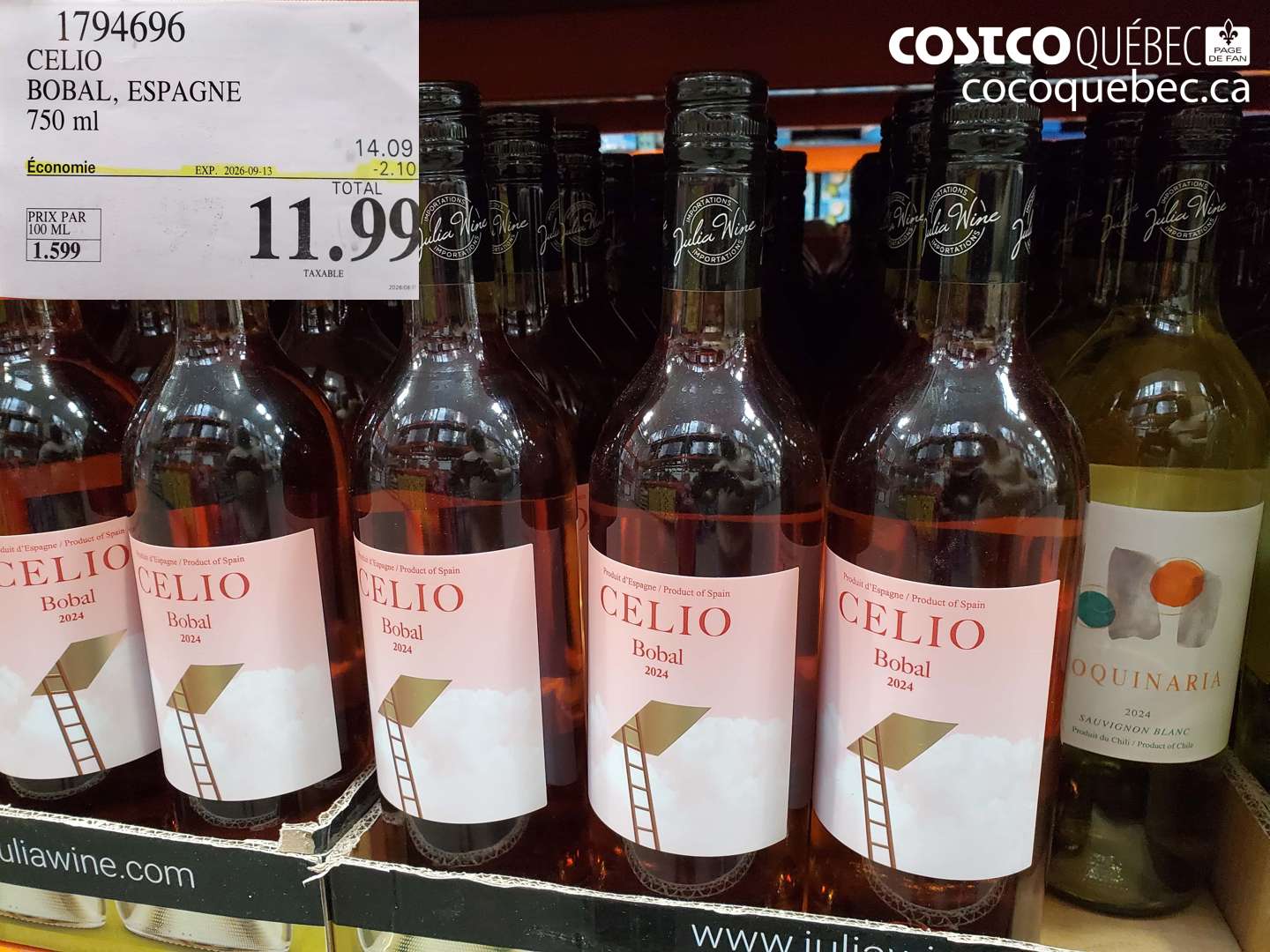 1794696 CELIO BOBAL, ESPAGNE ($2.10 INSTANT SAVINGS EXPIRES ON 2026-09-13) $11.99