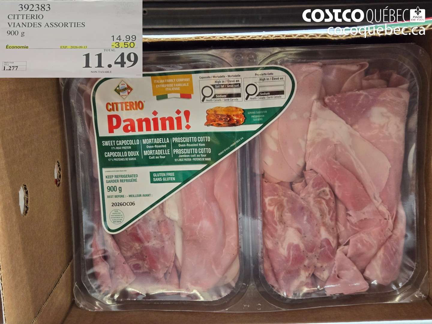 392383 CITTERIO VIANDES ASSORTIES ($3.50 INSTANT SAVINGS EXPIRES ON 2026-09-13) $11.49
