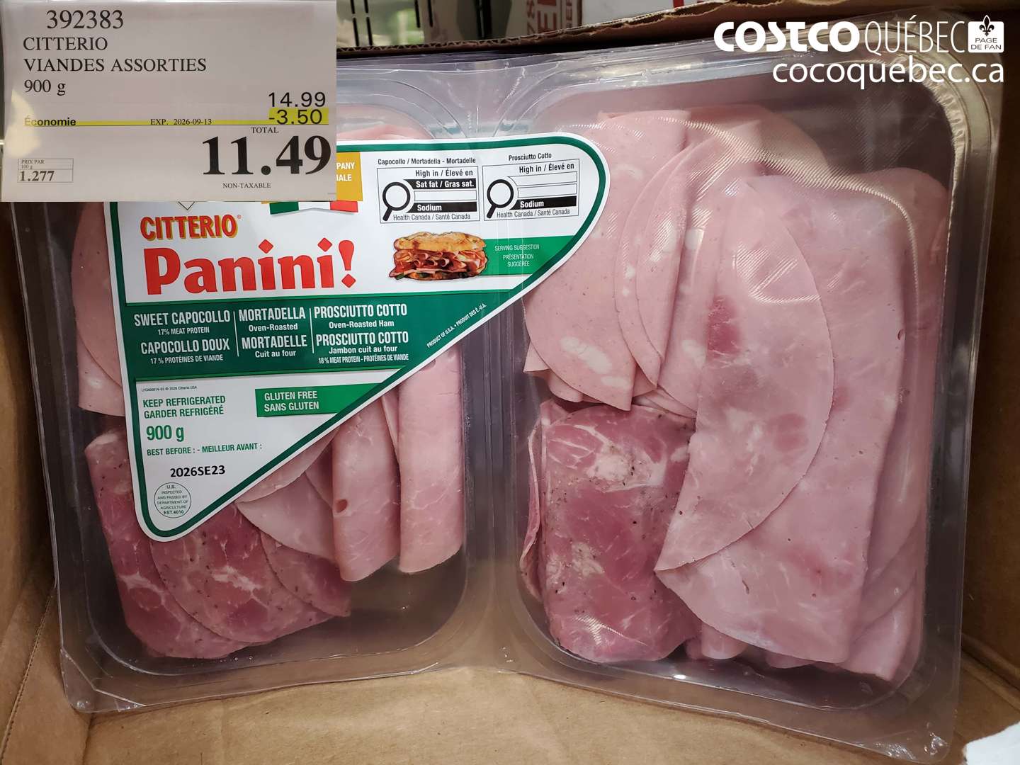 392383 CITTERIO VIANDES ASSORTIES ($3.50 INSTANT SAVINGS EXPIRES ON 2026-09-13) $11.49