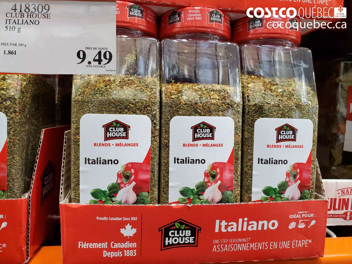 418309 CLUB HOUSE ITALIANO $9.49