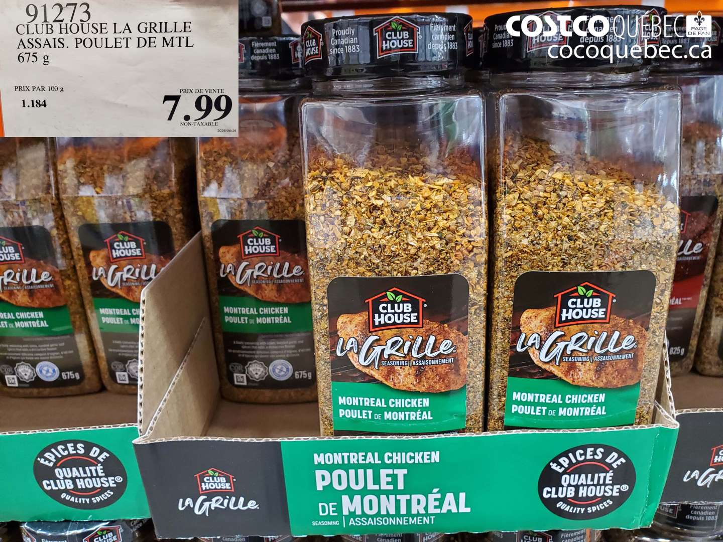 91273 CLUB HOUSE LA GRILLE ASSAIS. POULET DE MTL $7.99