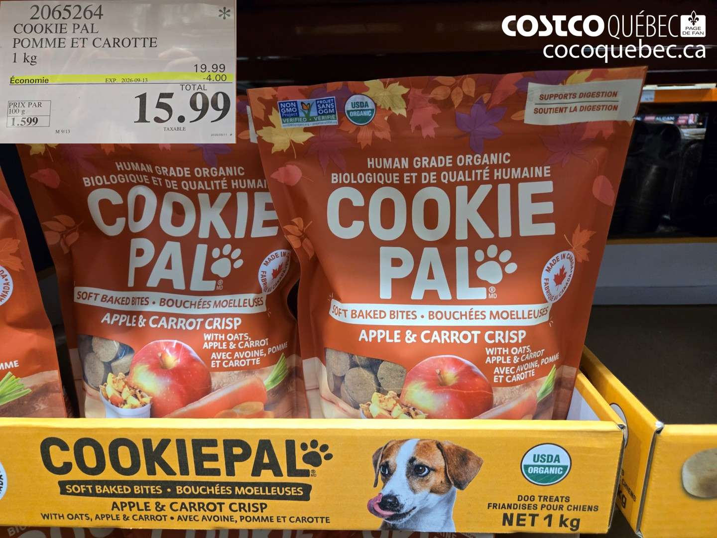 2065264 COOKIE PAL POMME ET CAROTTE ($4.00 INSTANT SAVINGS EXPIRES ON 2026-09-13) $15.99