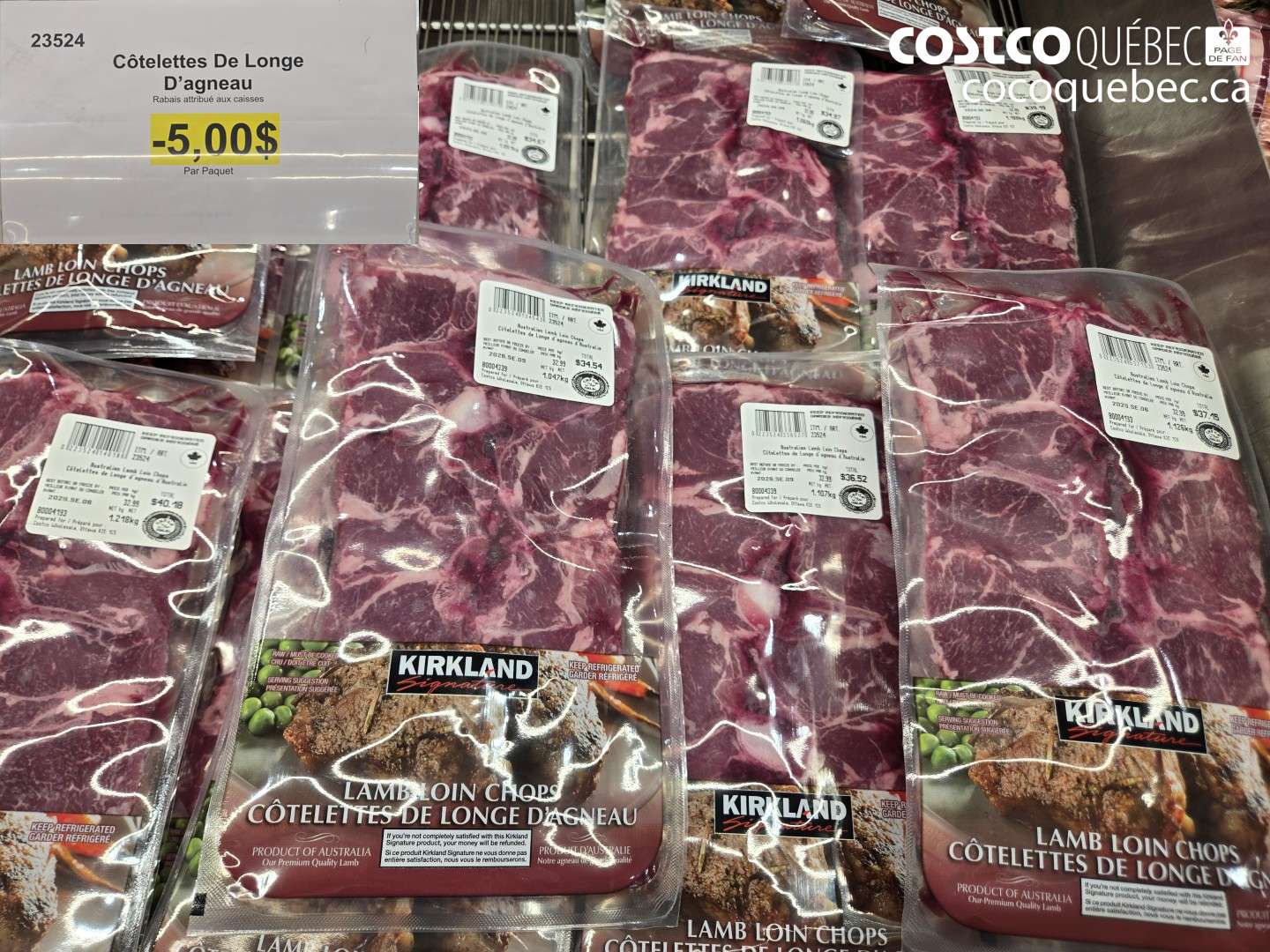 23524 CÔTELETTES DE LONGE D’AGNEAU ($5.00 INSTANT SAVINGS)