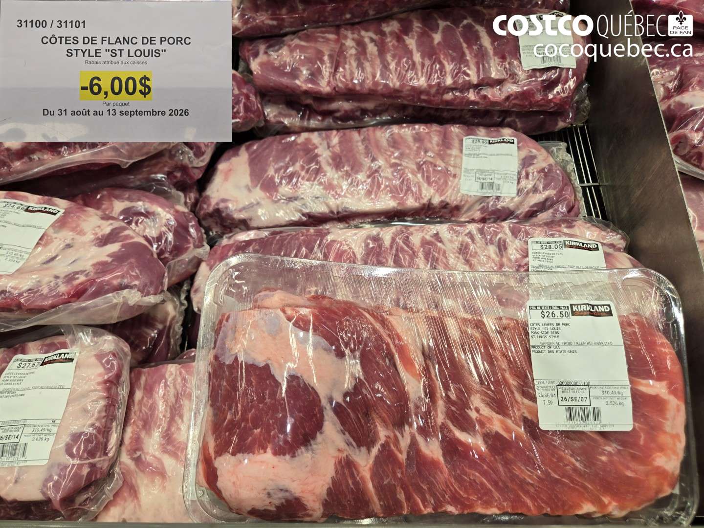 31100 CÔTES DE FLANC DE PORC STYLE 