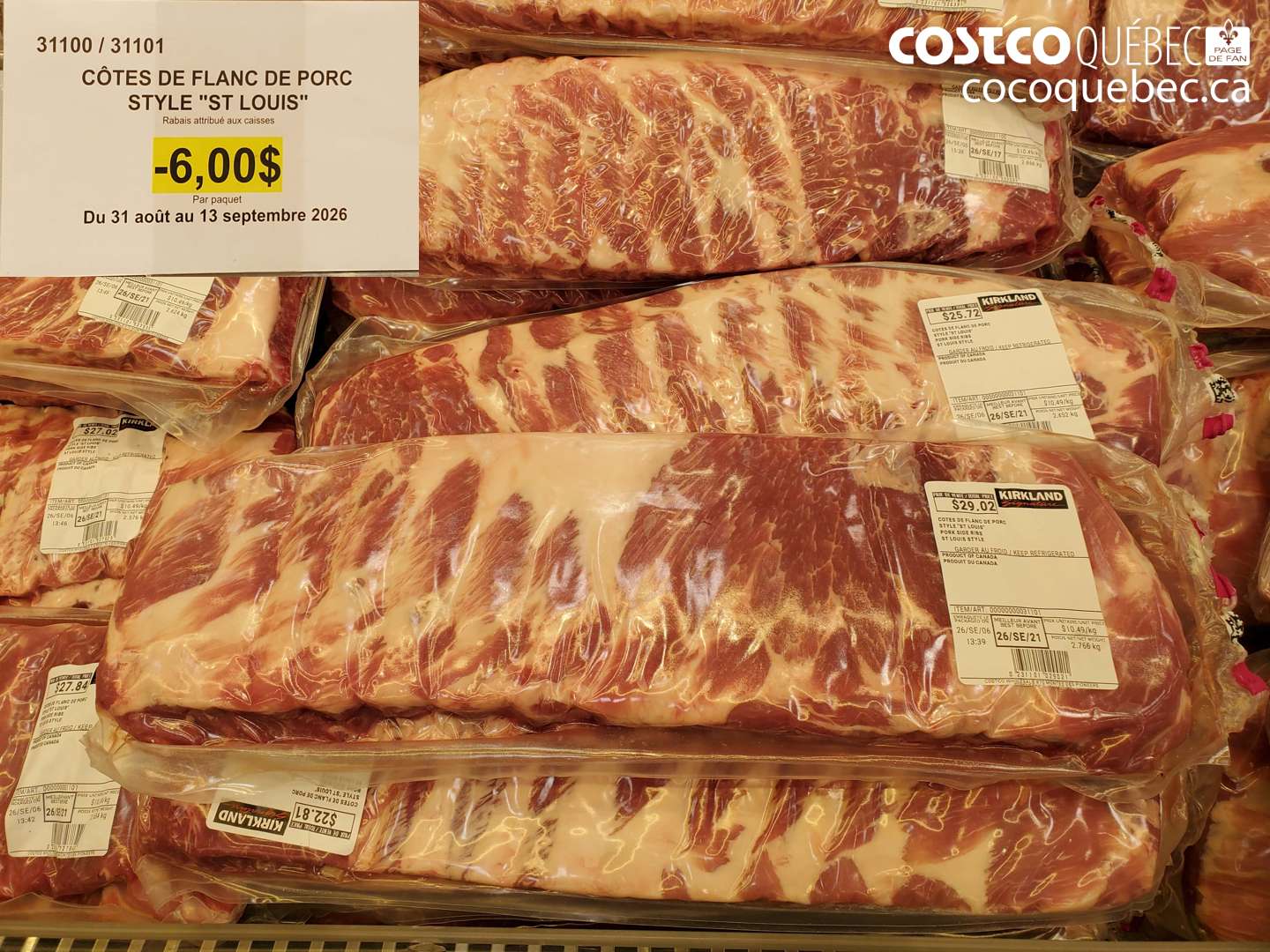 31100 CÔTES DE FLANC DE PORC STYLE 
