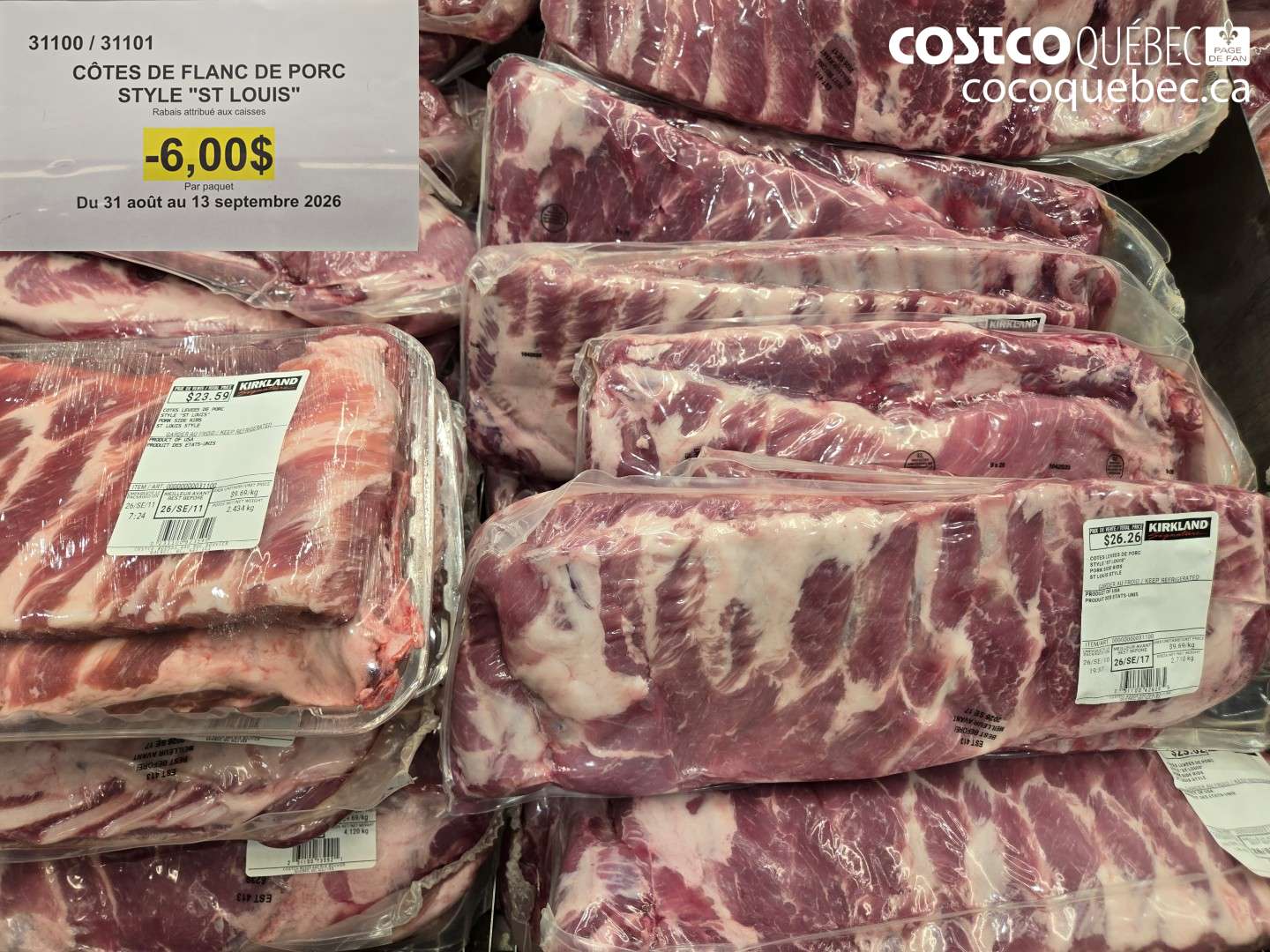 31100 CÔTES DE FLANC DE PORC STYLE 