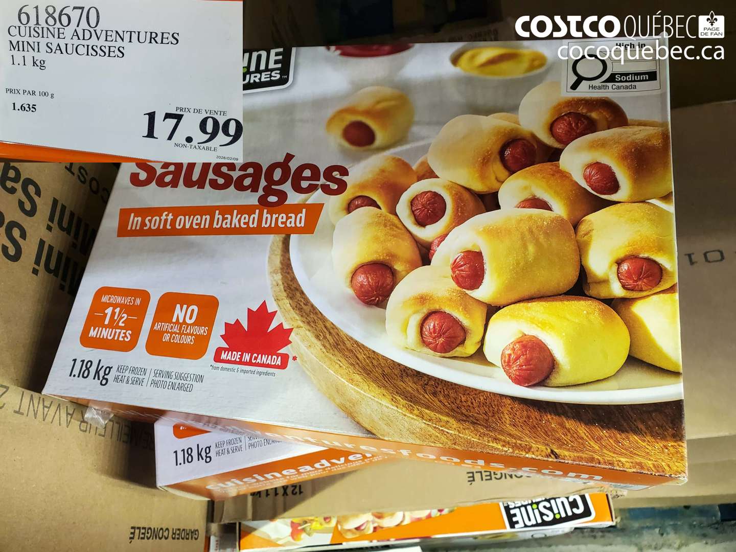 618670 CUISINE ADVENTURES MINI SAUCISSES $17.99