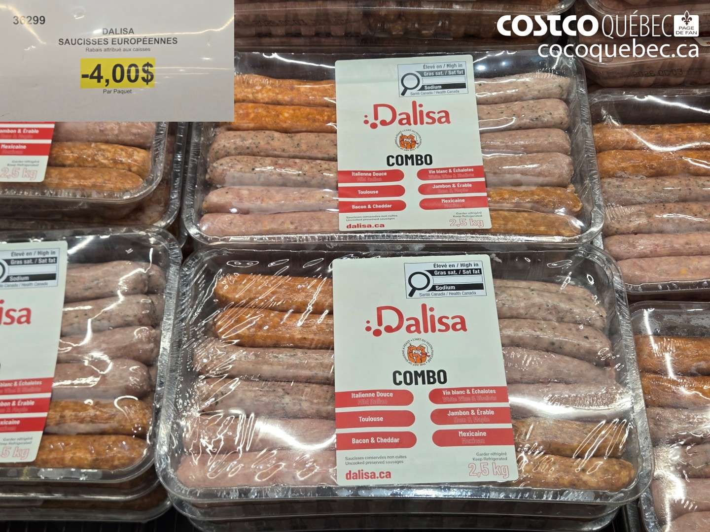 36299 DALISA SAUCISSES EUROPÉENNES ($4.00 INSTANT SAVINGS)