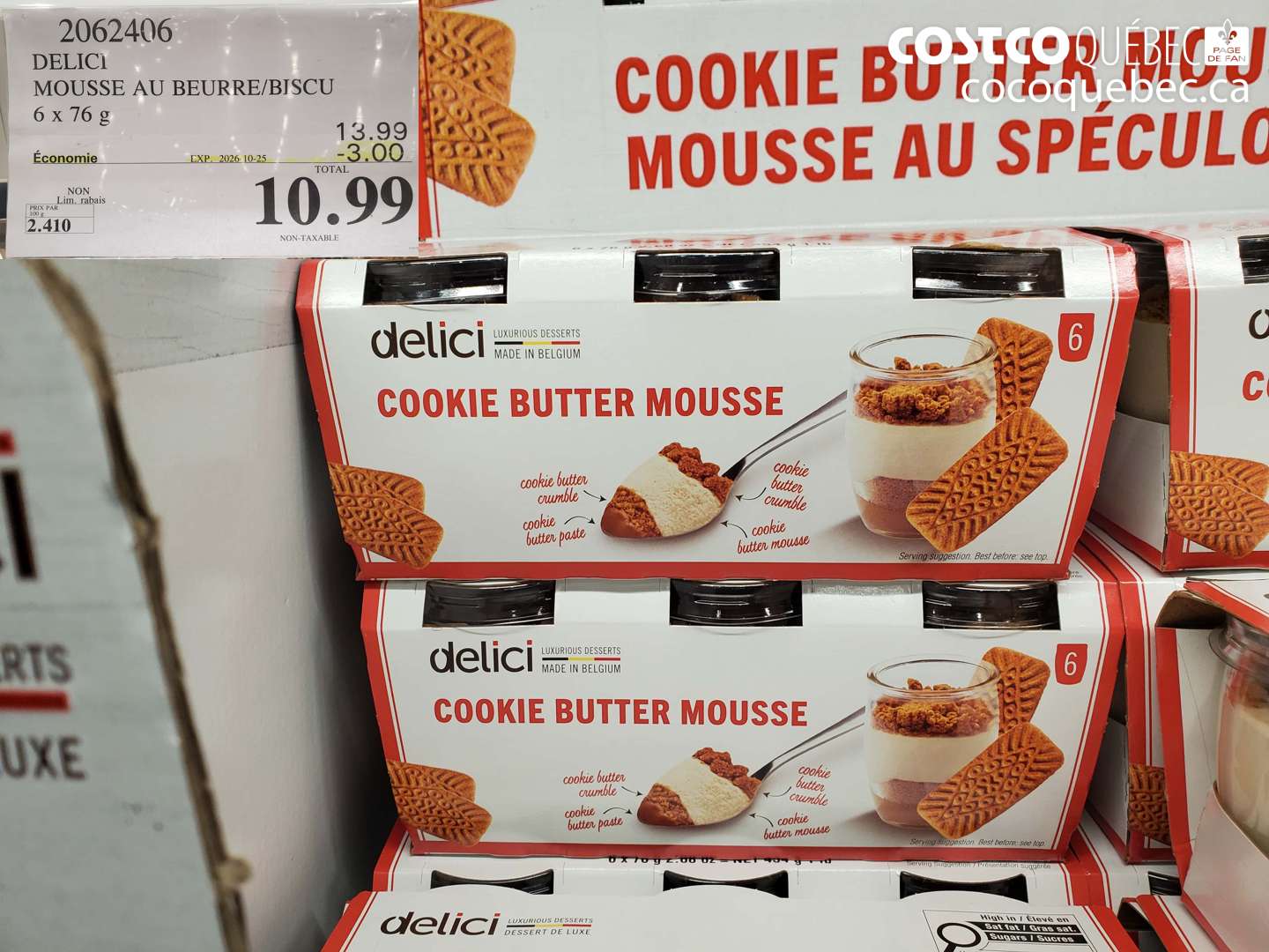 2062406 DELICI MOUSSE AU BEURRE/BISCU ($3.00 INSTANT SAVINGS EXPIRES ON 2026-10-25) $10.99