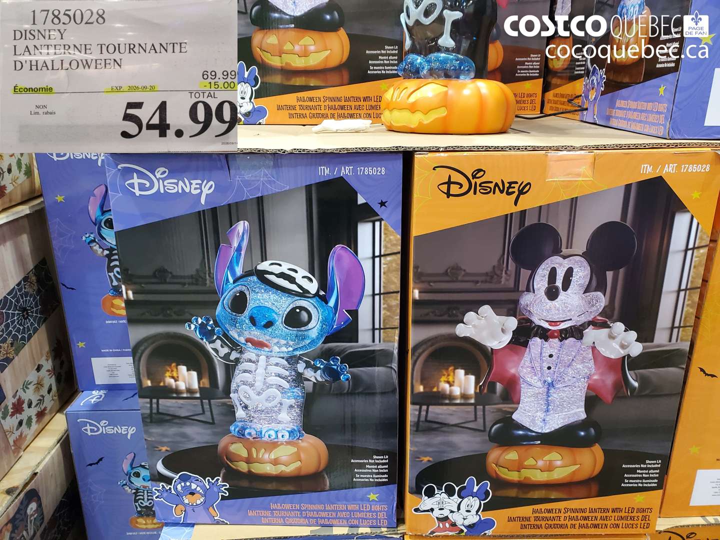 1785028 DISNEY LANTERNE TOURNANTE D'HALLOWEEN ($15.00 INSTANT SAVINGS EXPIRES ON 2026-09-20) $54.99
