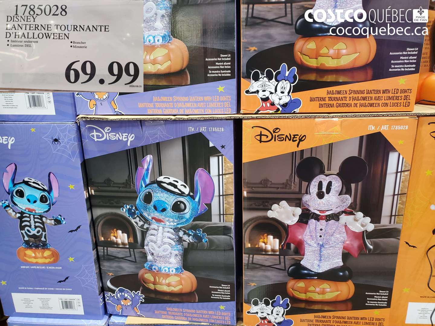 1785028 DISNEY LANTERNE TOURNANTE D'HALLOWEEN $69.99