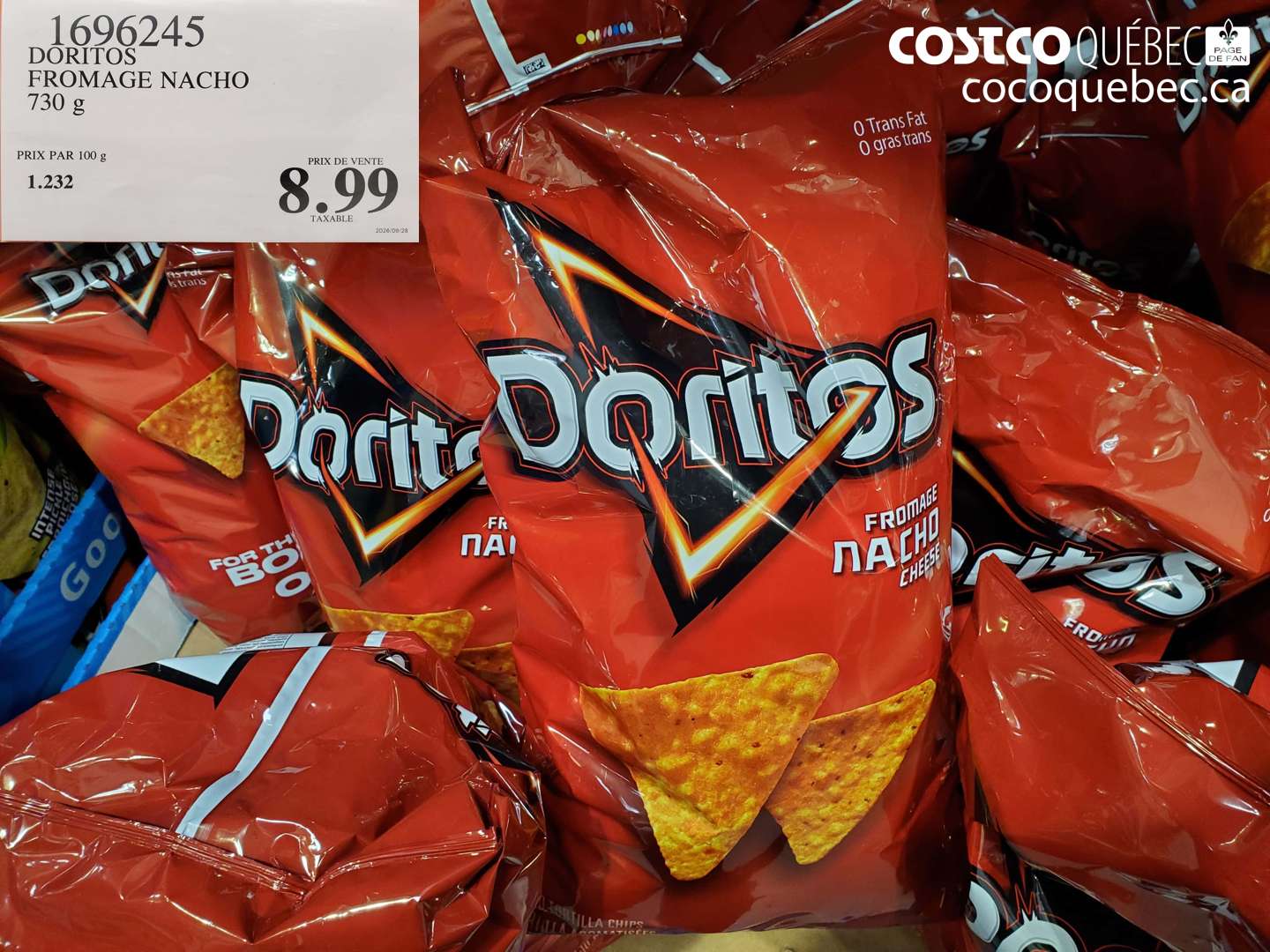 1696245 DORITOS FROMAGE NACHO $8.99