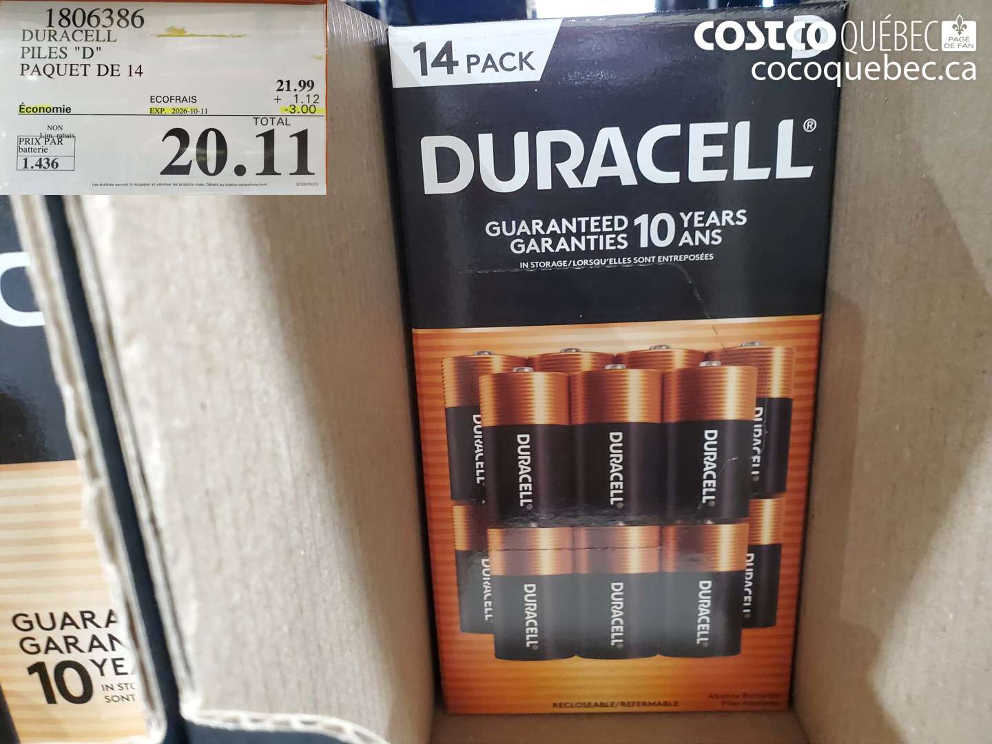 1806386 DURACELL PILES 